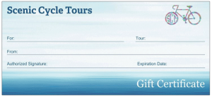 Gift Certificate - Scenic Cycle Tours - San Diego Bike Tours